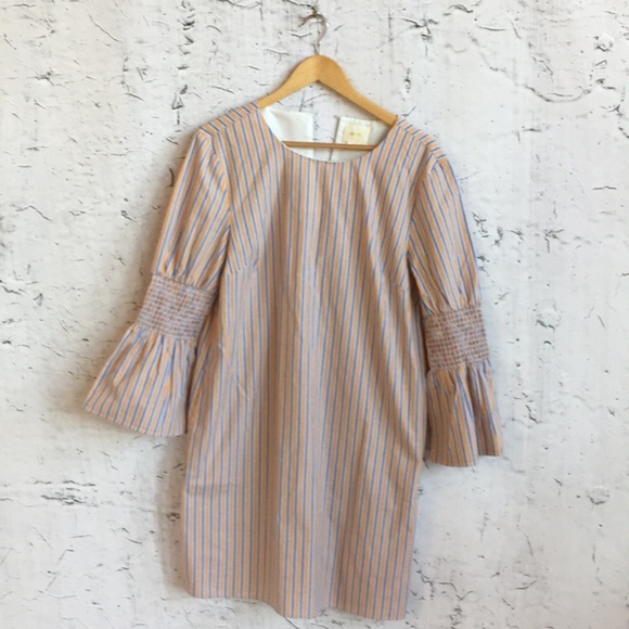 Anthropologie Dresses & Skirts - MAEVE ORANGE STRIPE DRESS L
